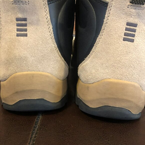 Lands End Mens Alpine Trekker Hiking Suede Boots Lace Up Camel Brown 10D - Picture 6 of 9